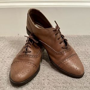 Vintage White Mountain Oxfords - Brown Leather